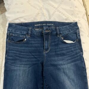 Womens American Eagle Next Level Stretch Curvy Kick Boot Jeans